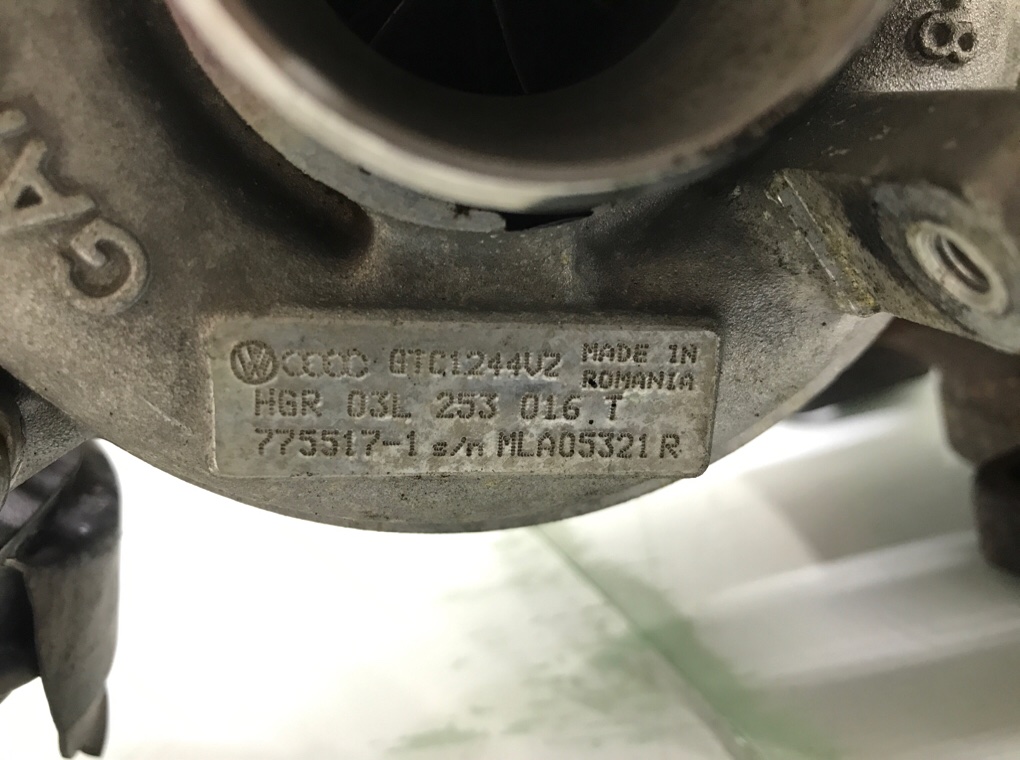 Турбина бу для Volkswagen Golf 6 1.6 TDi, 2010 г. Турбина бу для Volkswagen Golf 6 1.6 TDi, 2010 г.