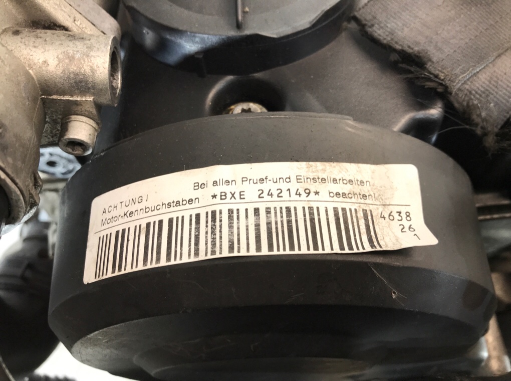 Двигатель (ДВС)  бу для Audi A3 8P 1.9 TDi,  2006 г.