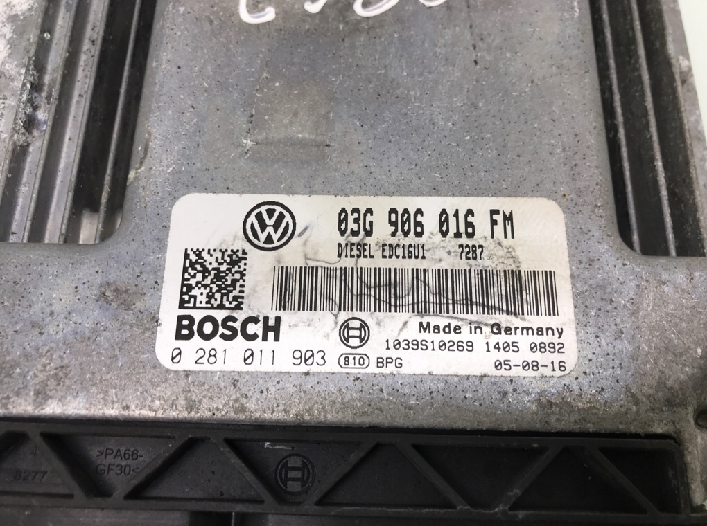 Блок управления двигателем бу для Volkswagen Golf 5 2.0 TDi,  2005 г.