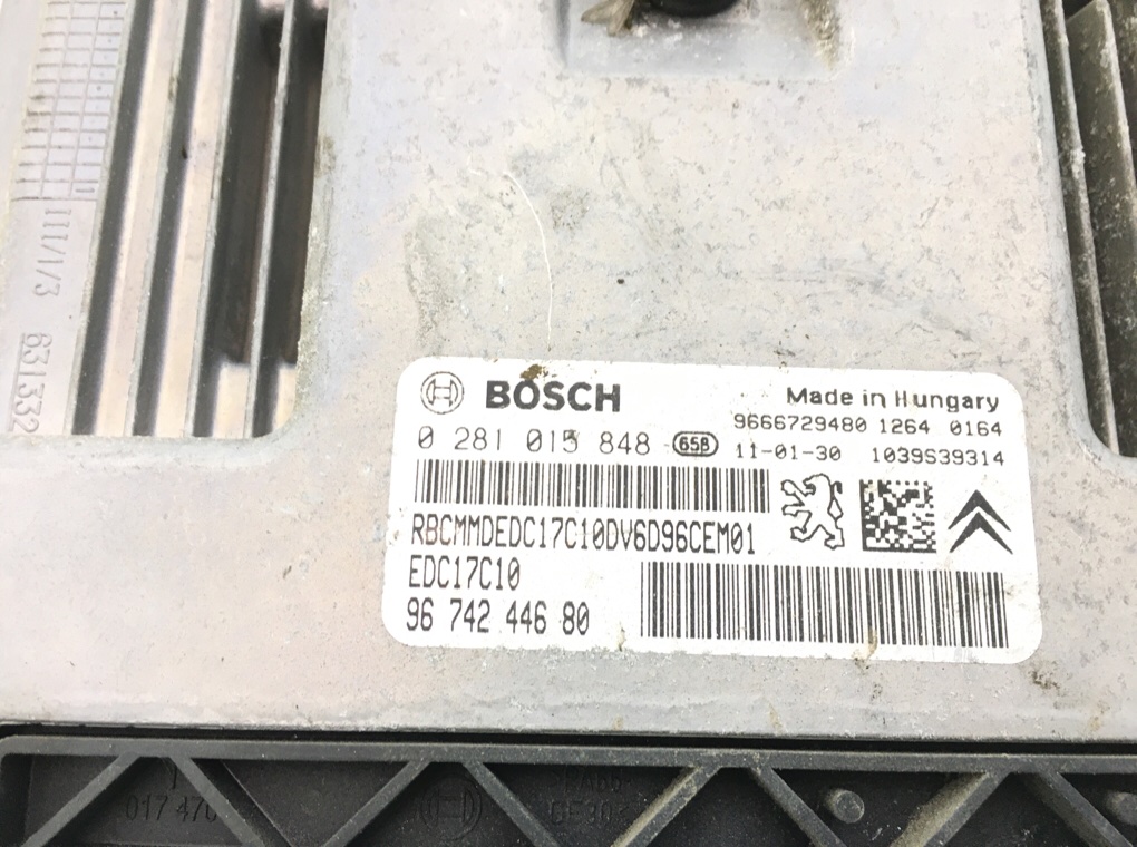 Блок управления двигателем бу для Citroen C3  1.6 HDi,  2011 г.