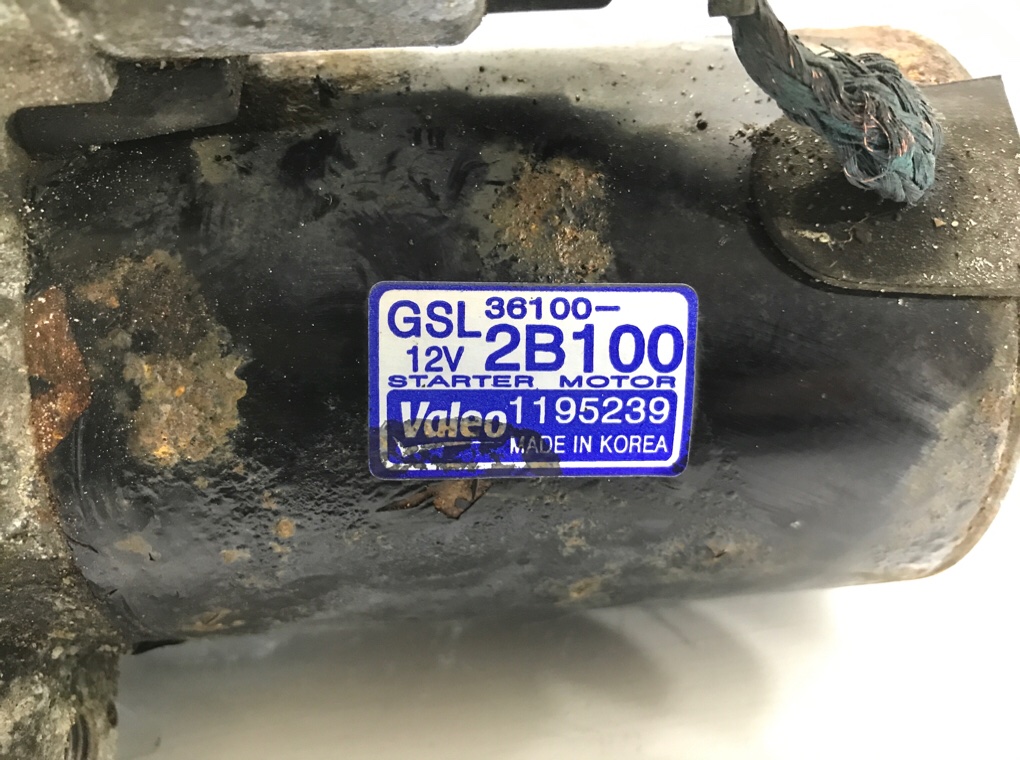 Стартер бу для Hyundai i20  1.4 i,  2010 г.