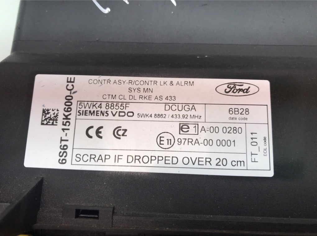 Блок комфорта бу для Ford Fiesta 5 1.3 i,  2006 г.