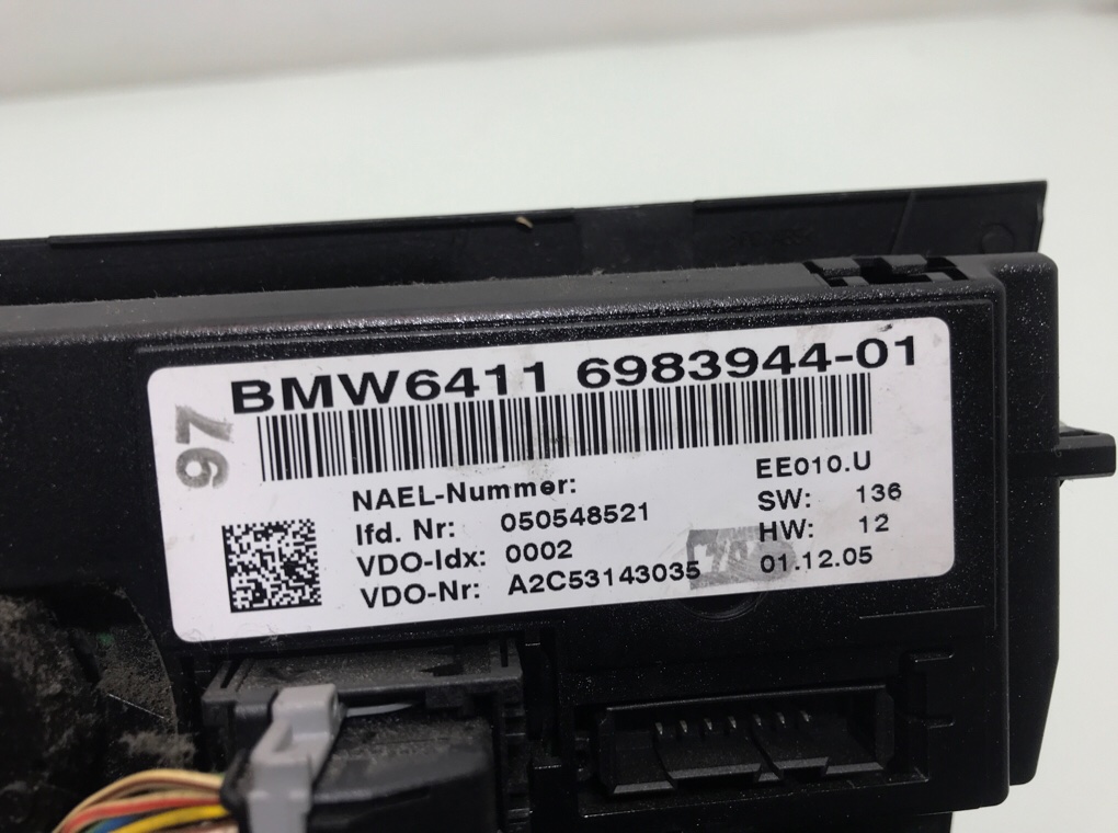 Блок управления печки/климат-контроля бу для BMW 3 E90/E91/E92/E93 2.0 TD,  2006 г.