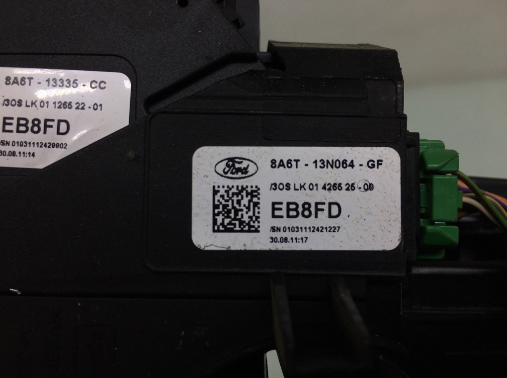 Переключатель подрулевой (стрекоза) бу для Ford Fiesta 6 1.3 i,  2011 г.