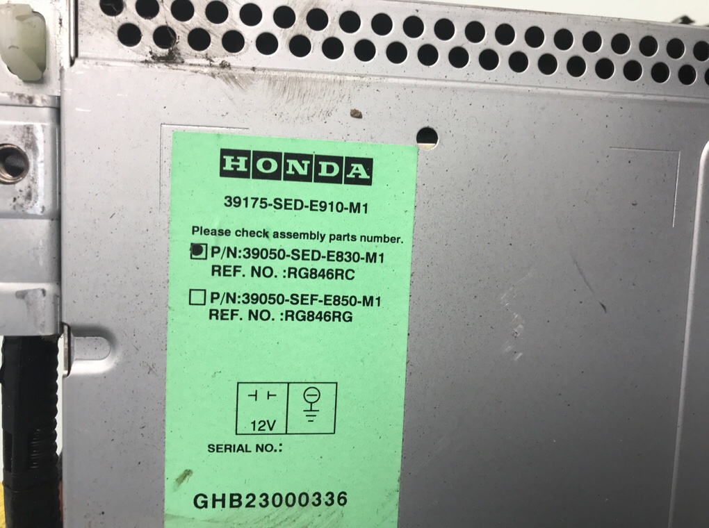 Магнитола бу для Honda Accord 7 2.0 i,  2007 г.
