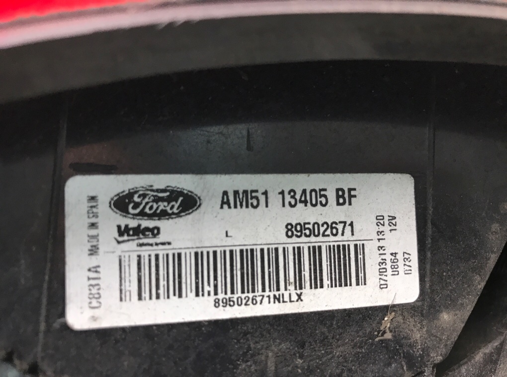 Фонарь задний левый бу для Ford C-Max 2 1.0 i,  2013 г.
