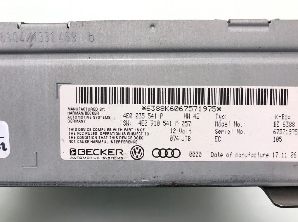 Блок радио бу для Audi Q7  3.0 TDi,  2006 г.