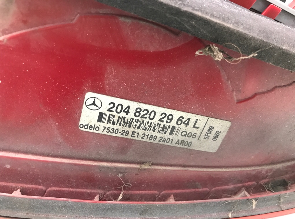 Фонарь задний левый бу для Mercedes C W204 3.0 CDI,  2009 г.