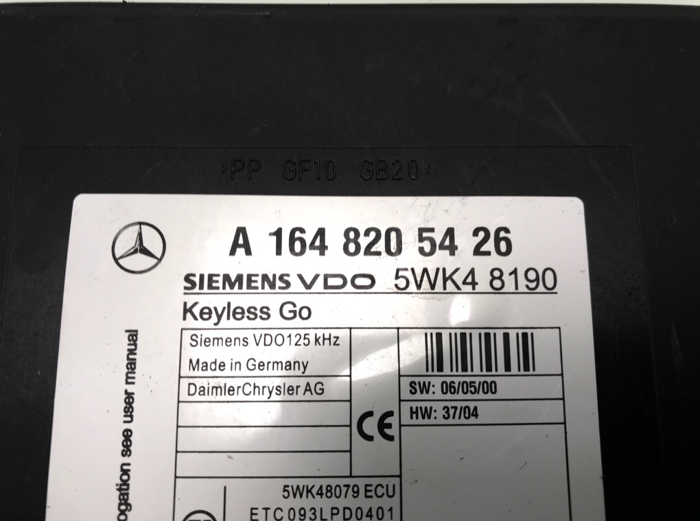 Блок комфорта бу для Mercedes ML W164 3.0 CDi,  2005 г.
