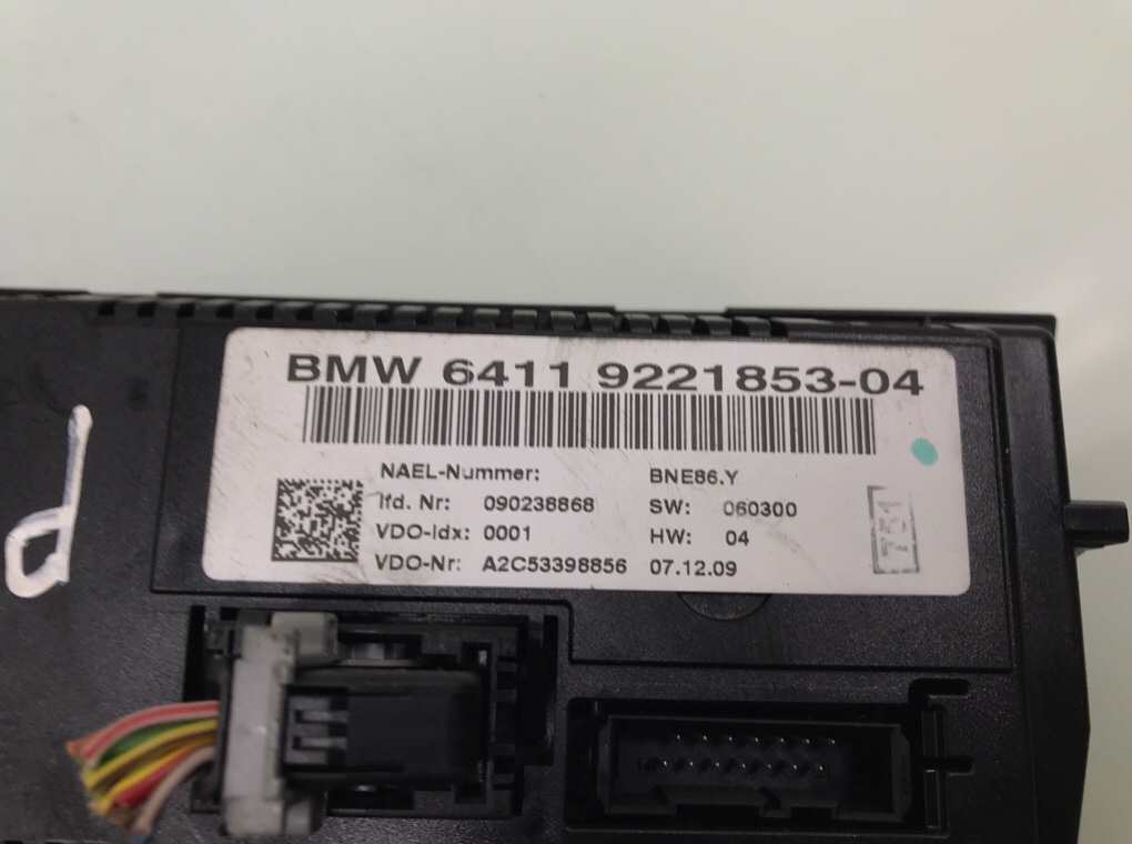 Блок управления печки/климат-контроля бу для BMW 3 E90/E91/E92/E93 2.0 i,  2010 г.