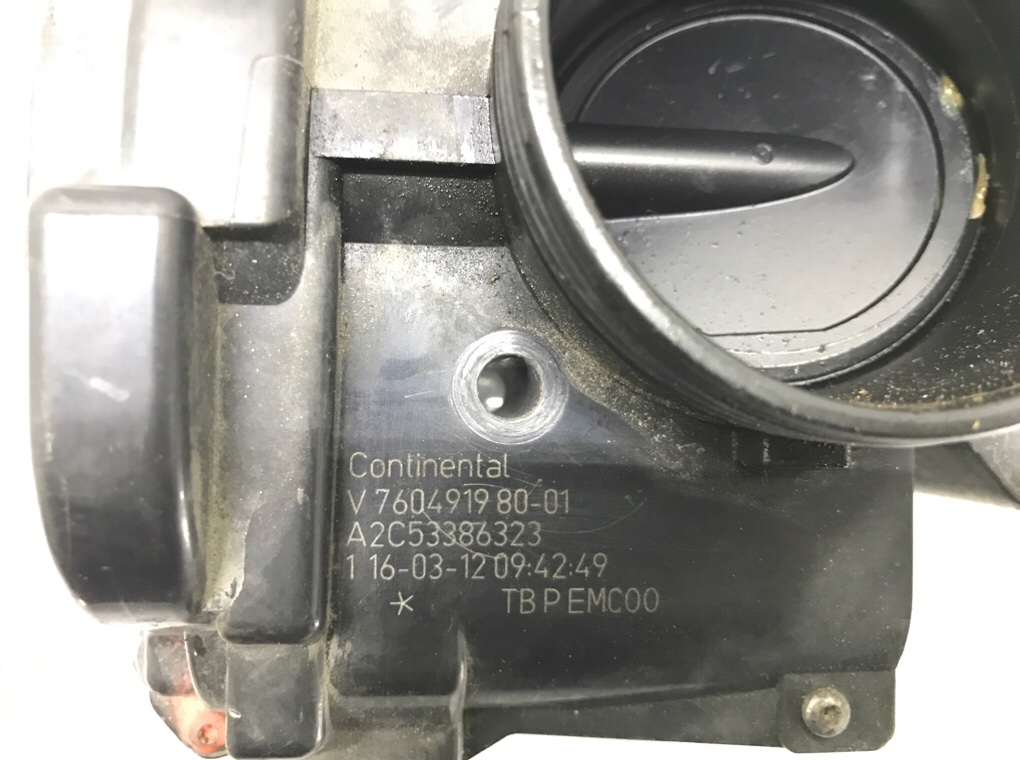 Заслонка дроссельная бу для Citroen C3 Picasso  1.4 i,  2011 г.
