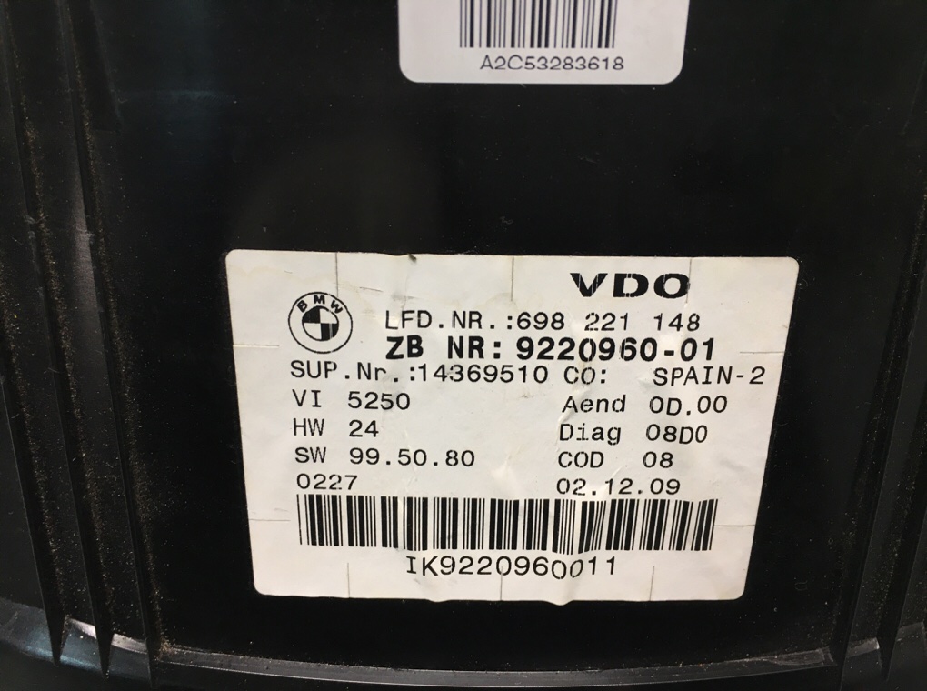 Щиток приборов (приборная панель) бу для BMW 3 E90/E91/E92/E93 2.0 i,  2010 г.