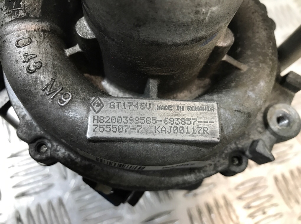 Турбина бу для Renault Grand Scenic 1.9 DCi, 2007 г. Турбина бу для Renault Grand Scenic 1.9 DCi, 2007 г.