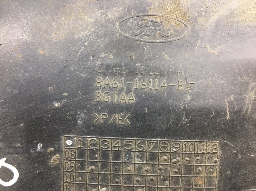 Защита арок передняя правая (подкрылок) бу для Ford Fiesta 6 1.4 TDCI,  2011 г.