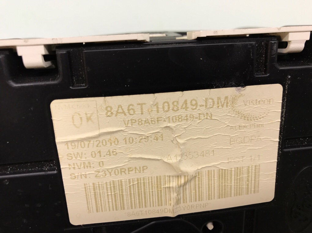 Щиток приборов (приборная панель) бу для Ford Fiesta 6 1.4 TDCI,  2011 г.