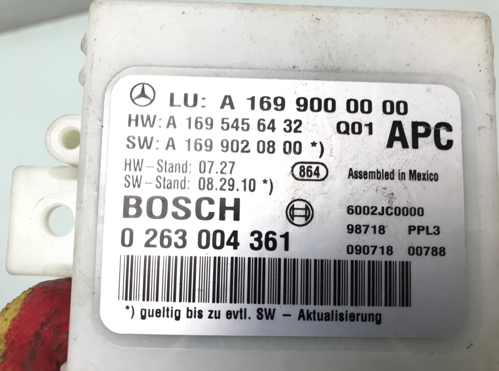 Блок управления парктрониками бу для Mercedes B W245 2.0 CDi,  2009 г.