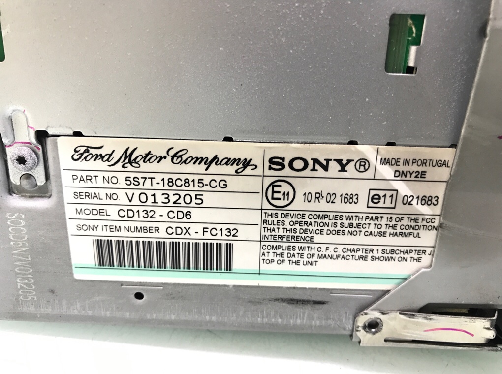 Магнитола бу для Ford Mondeo 3 2.2 TDCi,  2007 г.