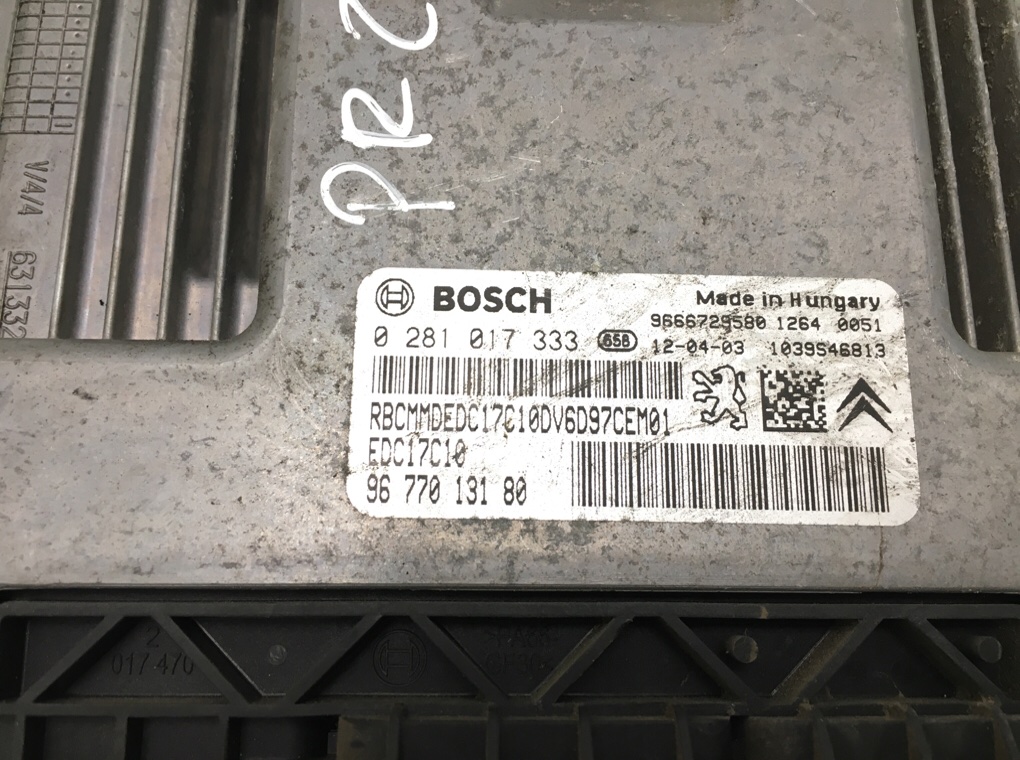 Блок управления двигателем бу для Citroen C3 Picasso  1.6 HDi,  2012 г.