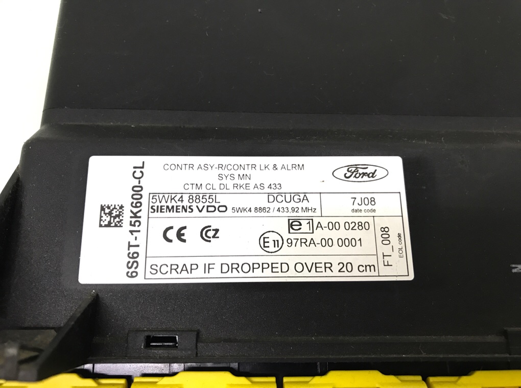 Блок комфорта бу для Ford Fiesta 5 1.3 i,  2007 г.