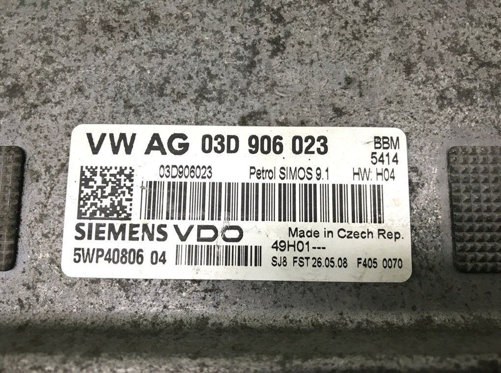 Блок управления двигателем бу для Volkswagen Polo 4 1.2 i,  2008 г.