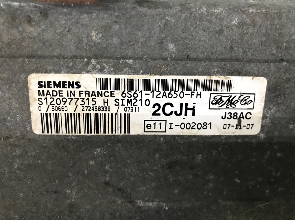 Блок управления двигателем бу для Ford Fiesta 5 1.3 i,  2007 г.