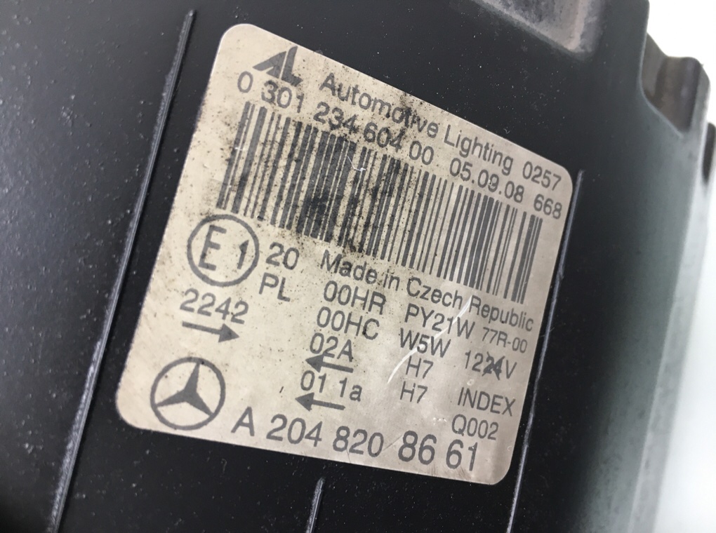 Фара правая бу для Mercedes C W204 3.0 CDI,  2008 г.