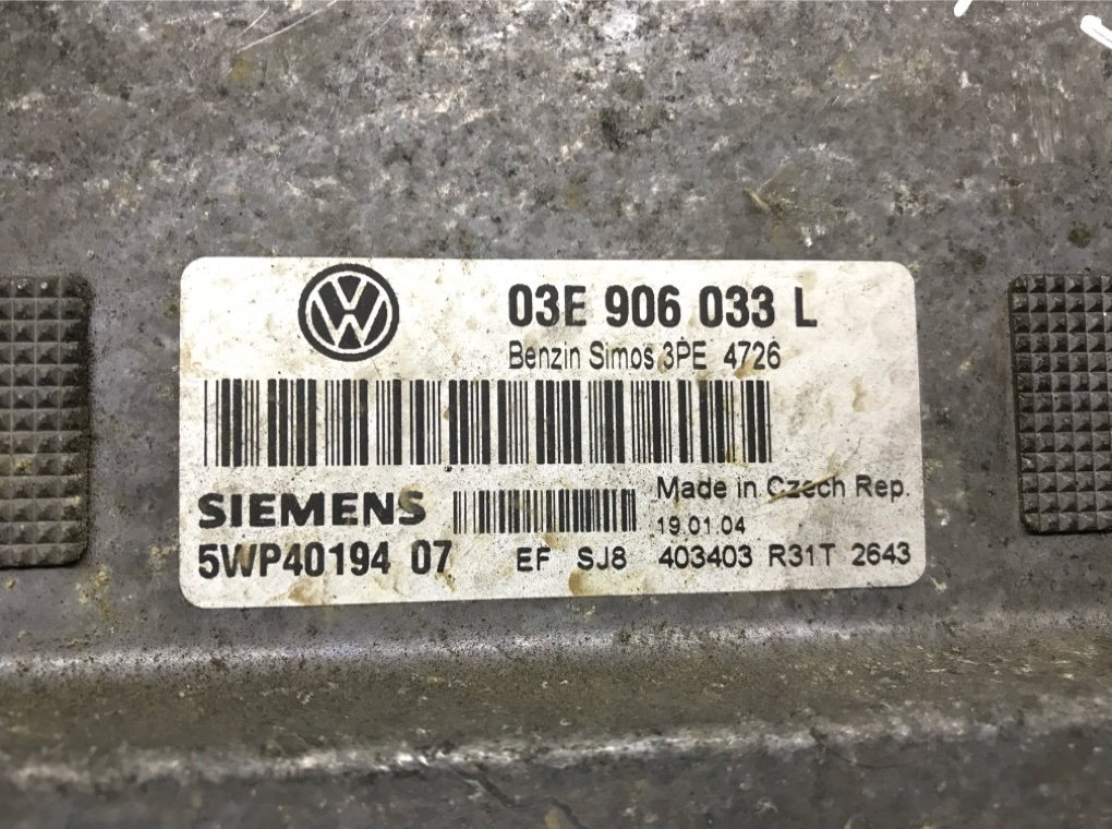 Блок управления двигателем бу для Volkswagen Polo 4 1.2 i,  2004 г.
