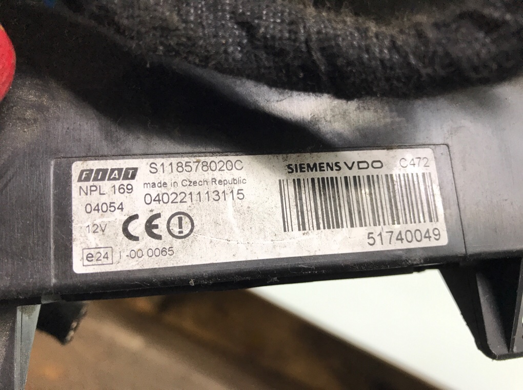 Блок комфорта бу для Fiat Panda 1.2 i, 2004 г. Блок комфорта бу для Fiat Panda 1.2 i, 2004 г.