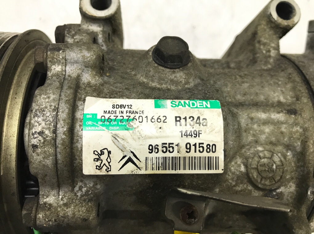 Компрессор кондиционера бу для Peugeot 206  1.6 HDi,  2006 г.