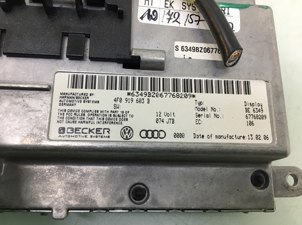Дисплей бу для Audi Q7  3.0 TDi,  2008 г.