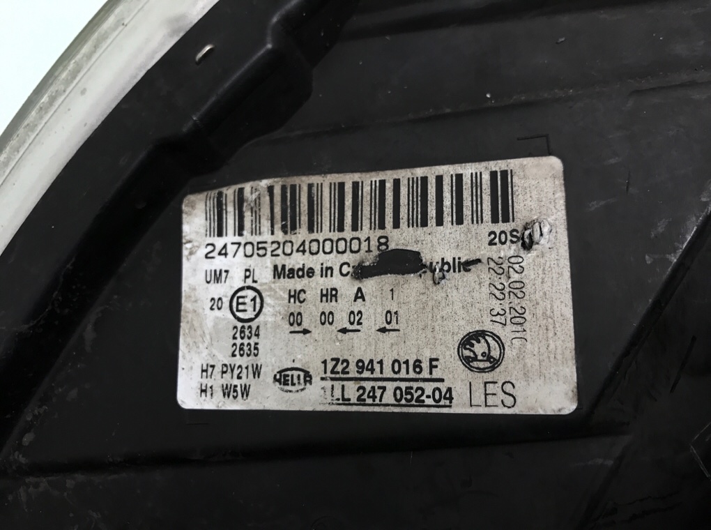 Фара правая бу для Skoda Octavia A5 1.4 TFSI,  2010 г.
