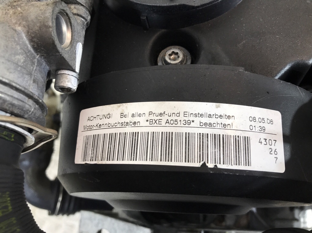 Двигатель (ДВС)  бу для Skoda Octavia A5 1.9 TDi,  2008 г.