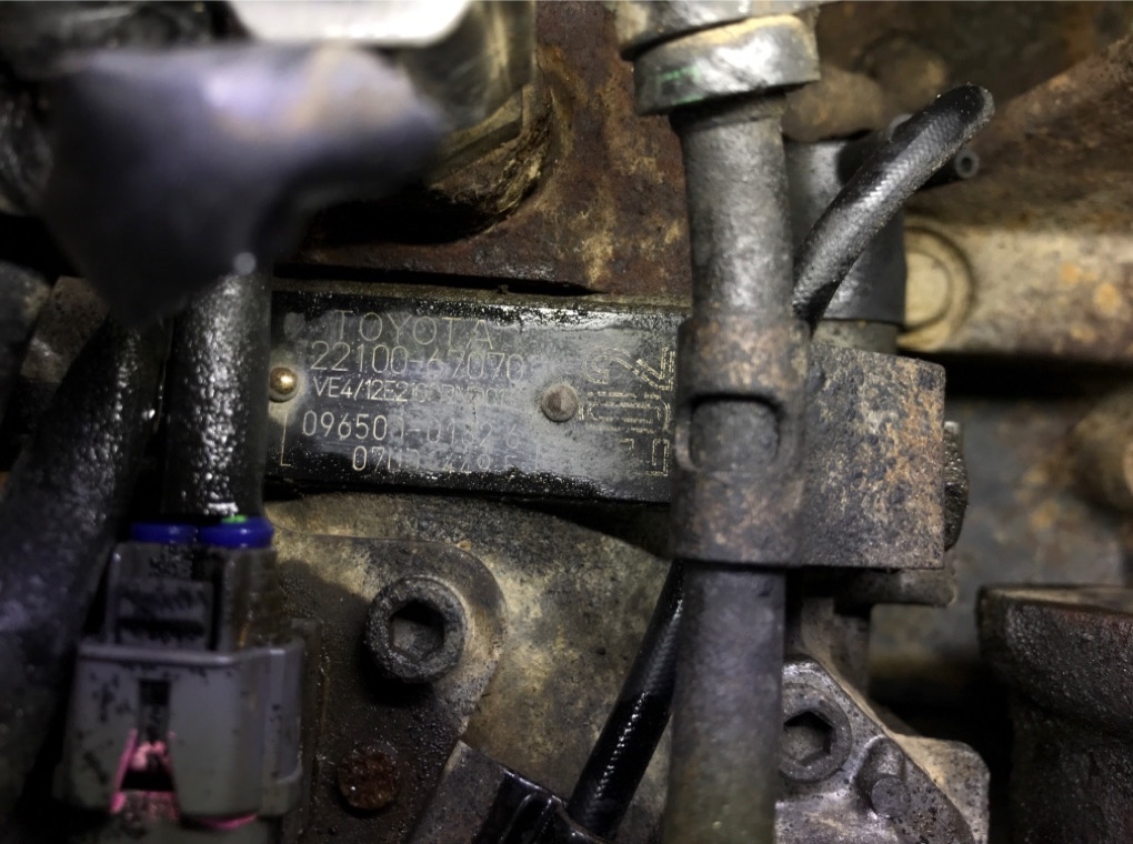 Двигатель (ДВС)  бу для Toyota Land Cruiser Prado 90 3.0 D,  1999 г.