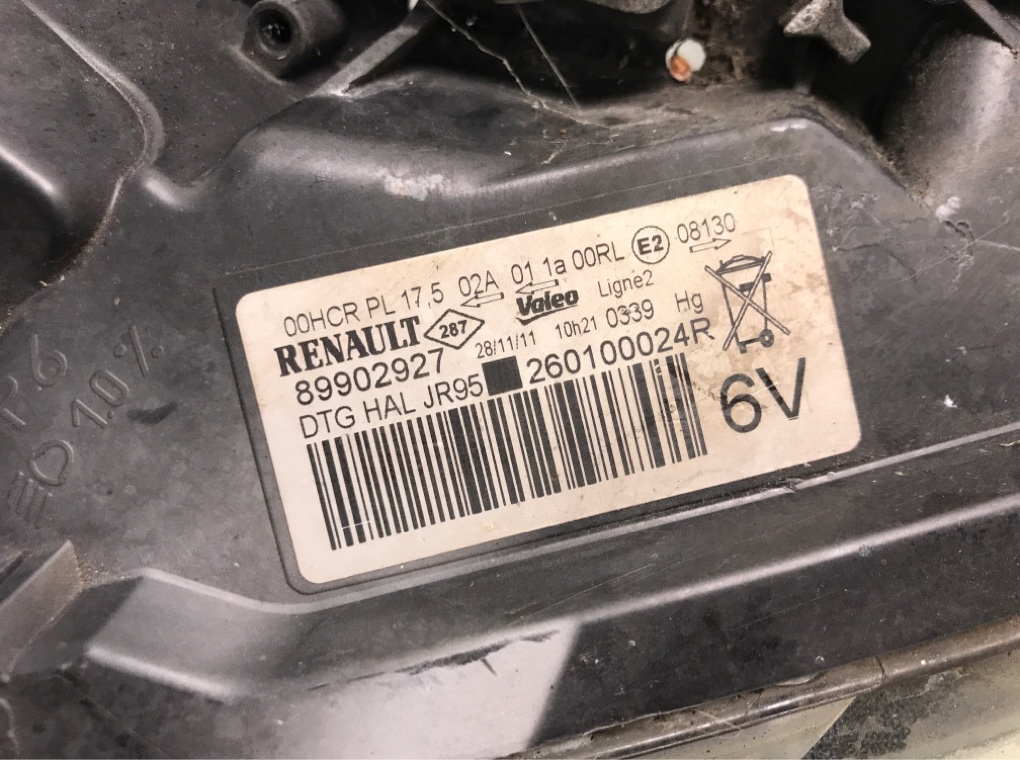 Фара правая бу для Renault Scenic 3 1.5 DCi,  2011 г.