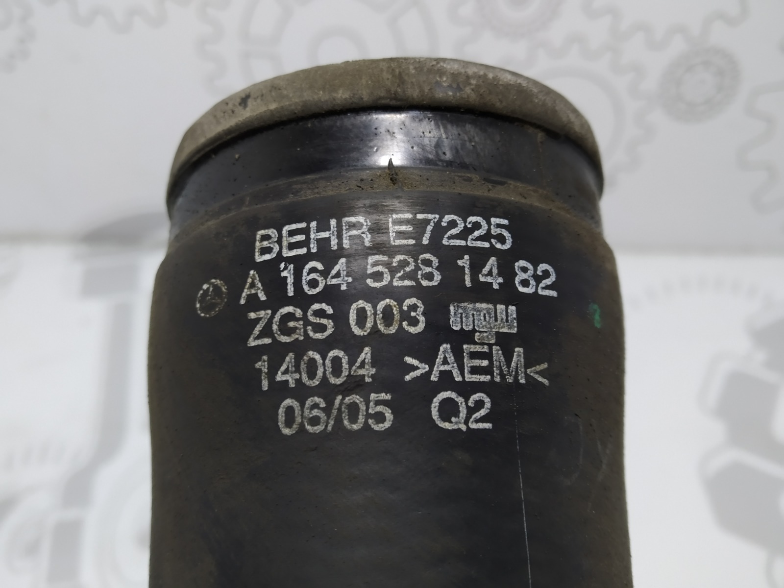 Патрубок интеркулера бу для Mercedes ML W164 3.0 CDi,  2006 г.