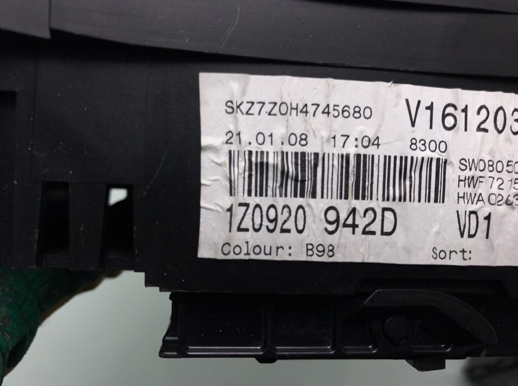 Щиток приборов (приборная панель) бу для Skoda Octavia A5 2.0 TDi,  2008 г.