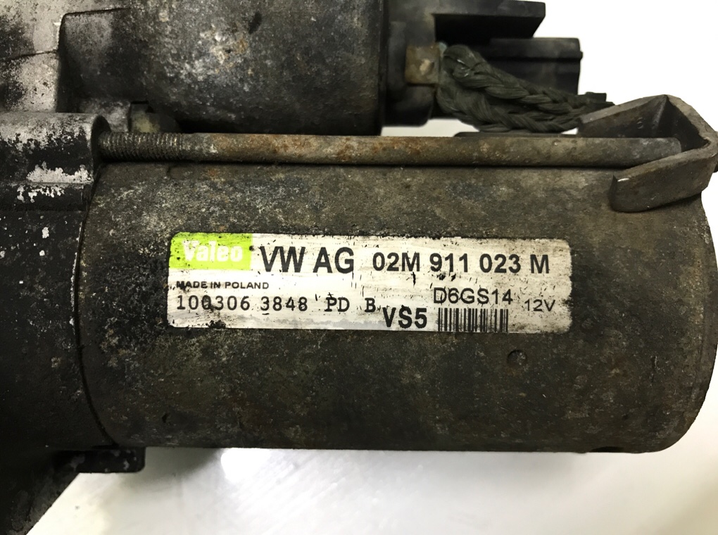 Стартер бу для Volkswagen EOS  2.0 TFSI,  2006 г.