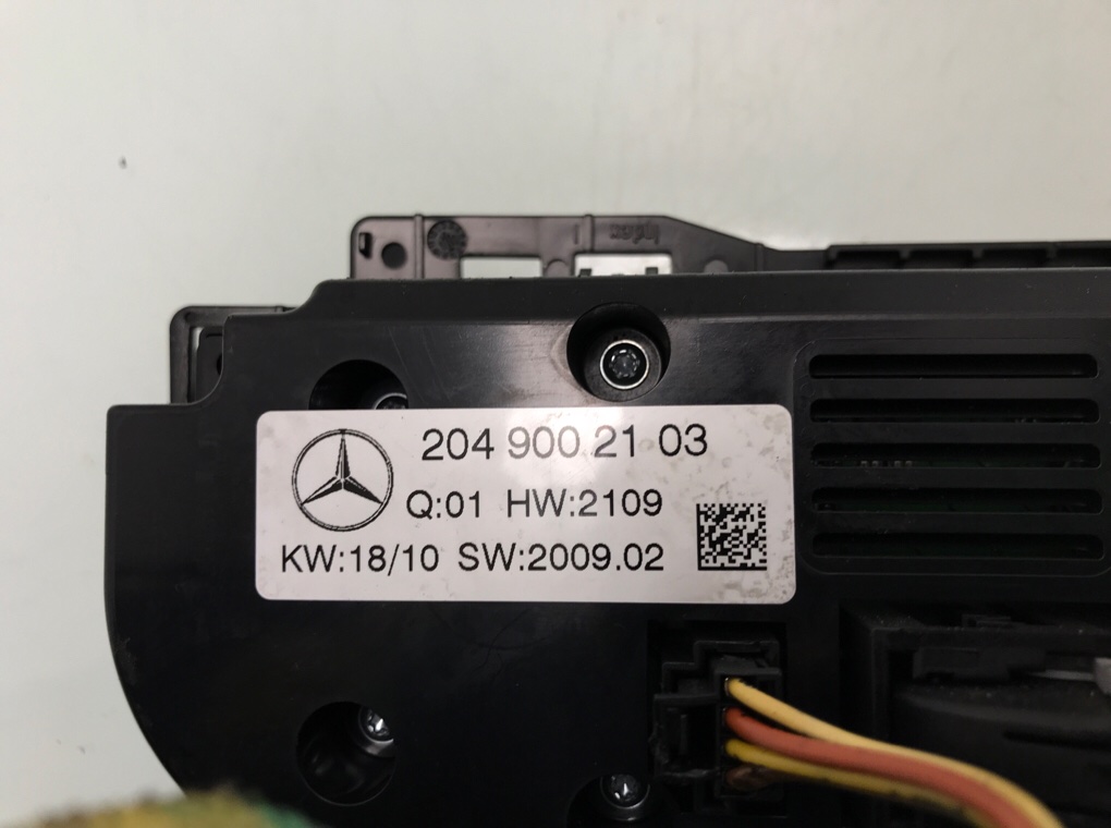 Блок управления печки/климат-контроля бу для Mercedes C W204 1.8 i,  2010 г.