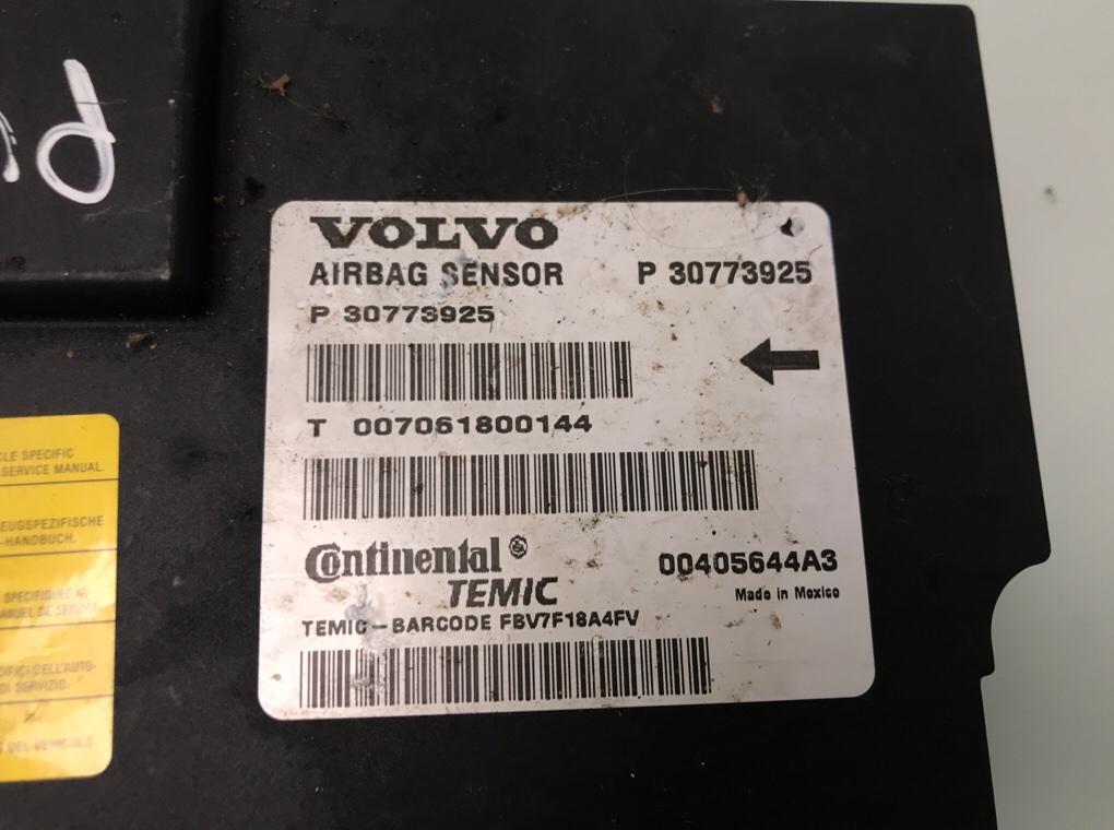 Блок AirBag бу для Volvo S80  2.4 D5,  2007 г.