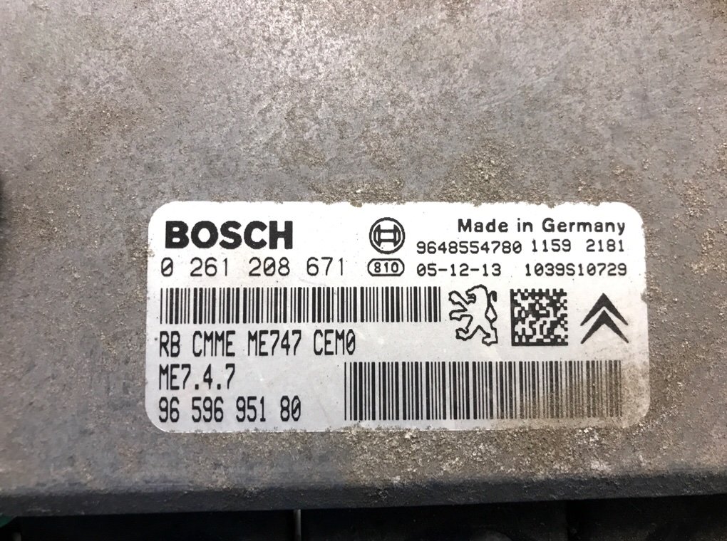 Блок управления двигателем бу для Peugeot 607  3.0 i,  2006 г.