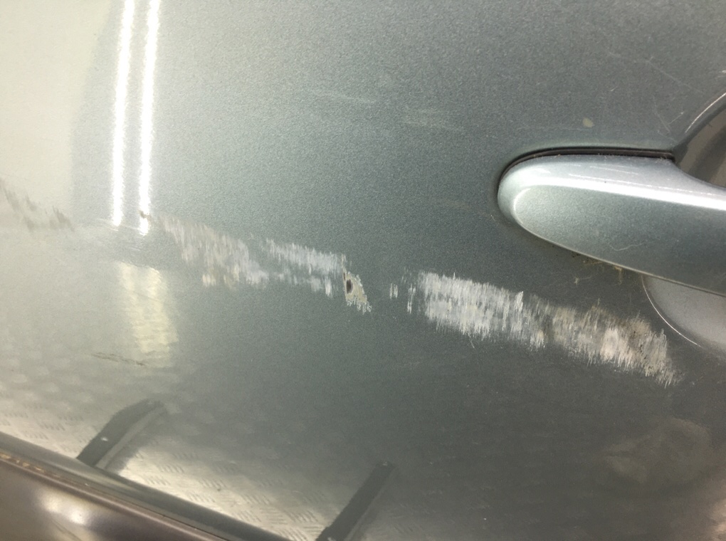 Дверь задняя левая бу для Hyundai Tucson 1 2.0 CRDi,  2006 г.