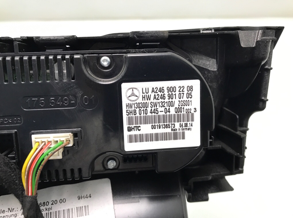 Блок управления печки/климат-контроля бу для Mercedes A W176 2.2 CDi, 2014 г. Блок управления печки/климат-контроля бу для Mercedes A W176 2.2 CDi, 2014 г.