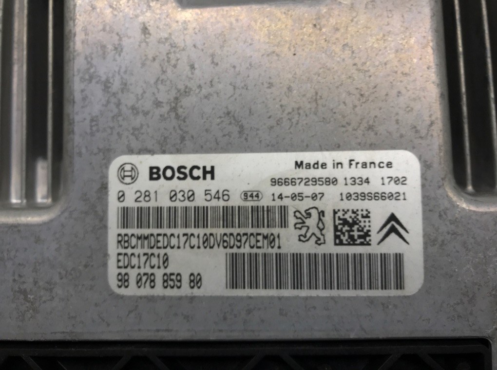 Блок управления двигателем бу для Peugeot Partner 2 1.6 HDi, 2014 г. Блок управления двигателем бу для Peugeot Partner 2 1.6 HDi, 2014 г.