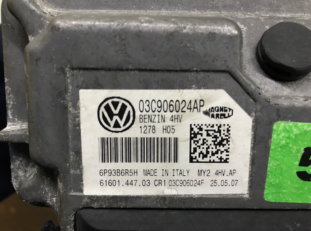 Блок управления двигателем бу для Volkswagen Polo 4 1.4 i,  2007 г.