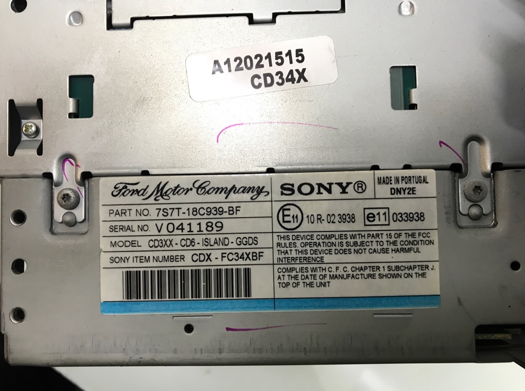 Магнитола бу для Ford Mondeo 4 2.0 TDCi,  2008 г.