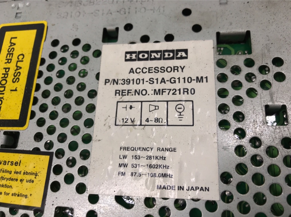 Магнитола бу для Honda Accord 6 2.3 i,  2001 г.