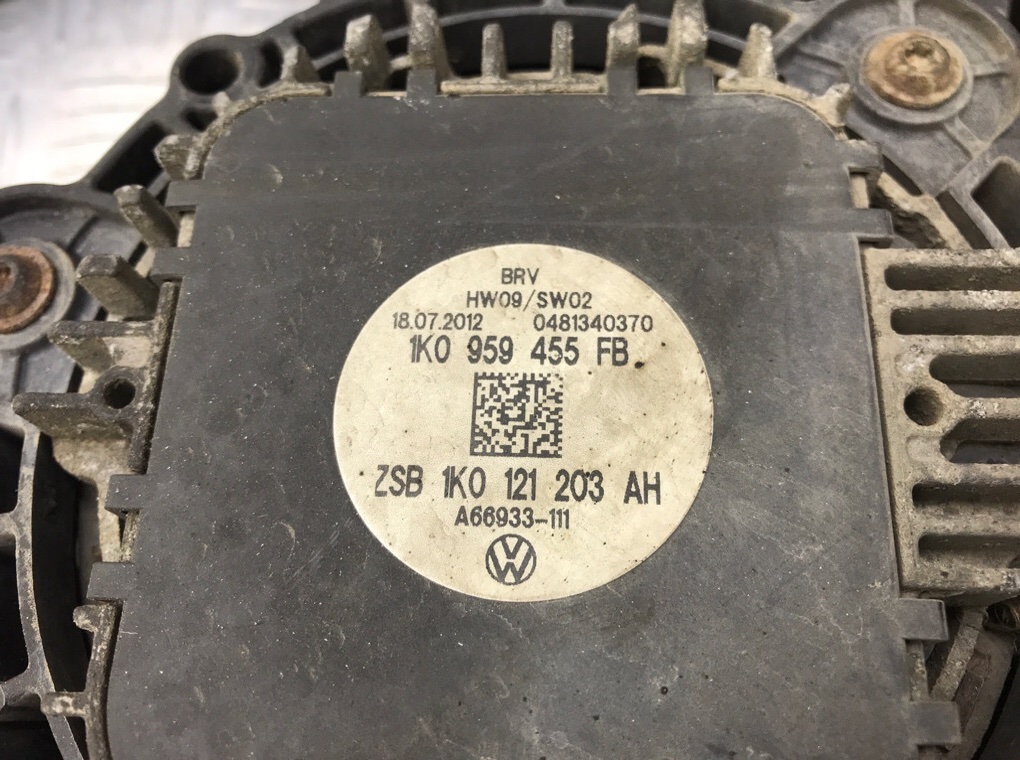 Вентилятор радиатора бу для Skoda Octavia A5 1.6 TDi,  2012 г.