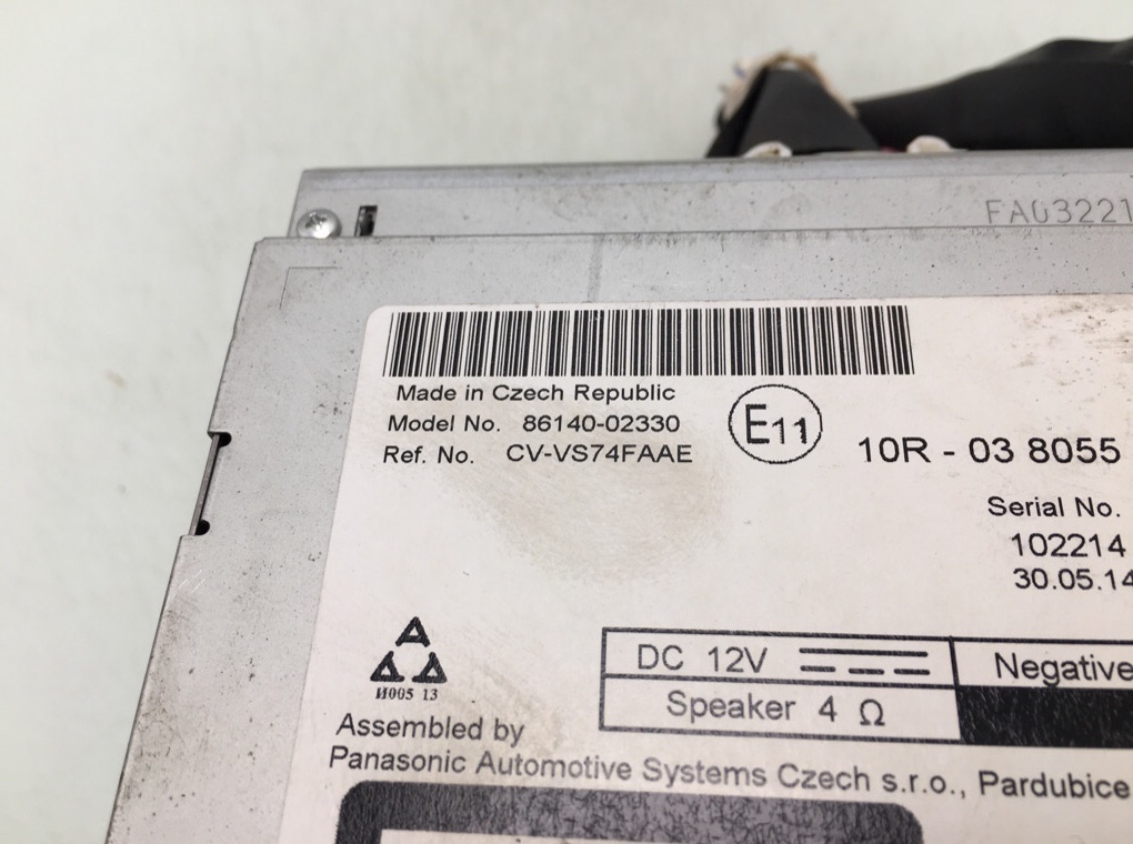 Магнитола бу для Toyota Auris 2 1.4 TD, 2014 г. Магнитола бу для Toyota Auris 2 1.4 TD, 2014 г.