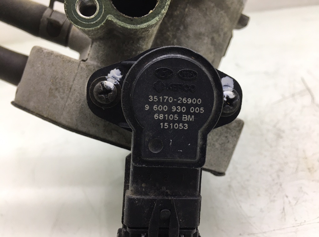 Заслонка дроссельная бу для Hyundai Getz 1 1.1 i, 2006 г. Заслонка дроссельная бу для Hyundai Getz 1 1.1 i, 2006 г.