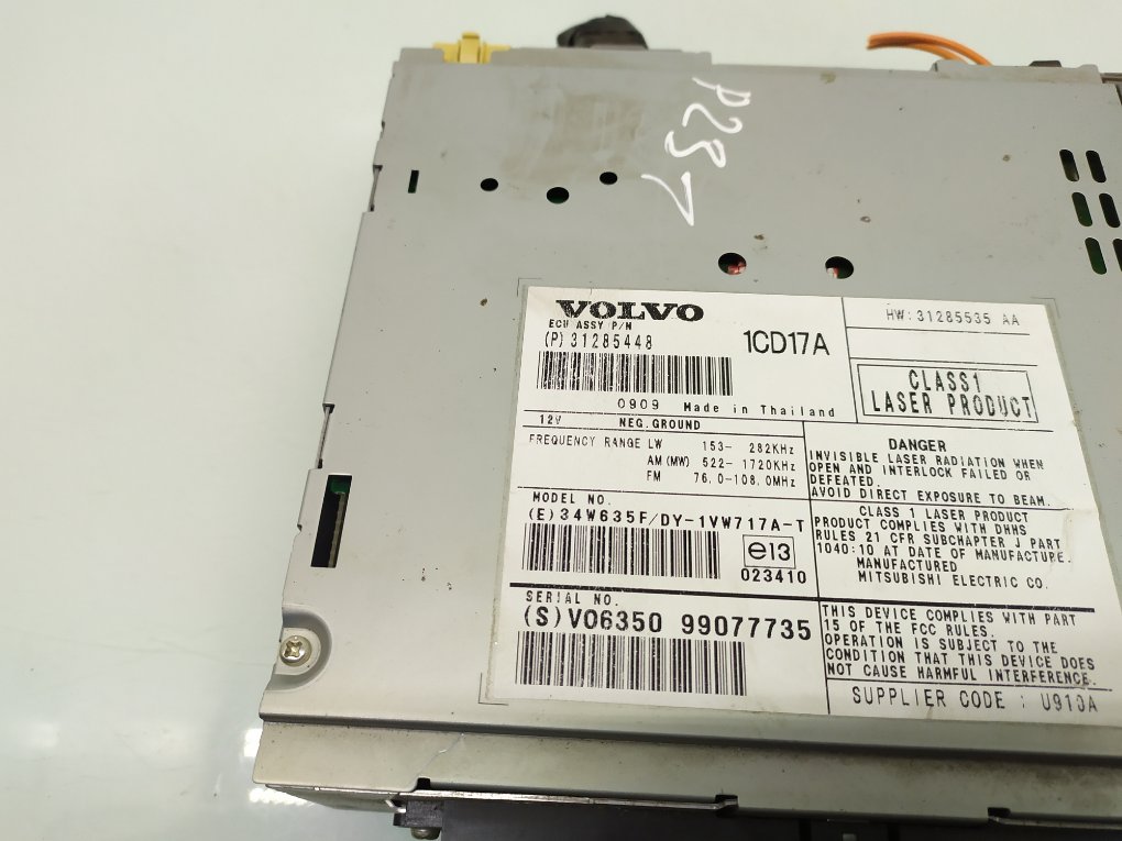 Магнитола бу для Volvo V50 1 1.6 TD,  2010 г.